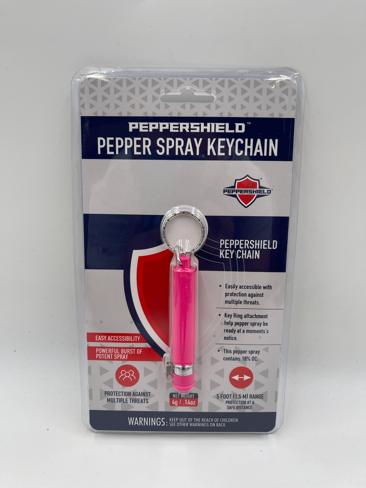 UZI Peppershield Keychain Guard 1/2oz - Pink