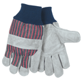 MCR Safety Leather Palm, Knit Wrist & Knuckle Strap