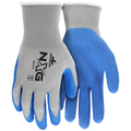 MCR Safety Gray Shell Blue Foam Latex 13 Gauge
