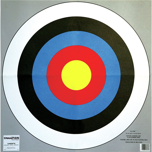 Champion Targets Champion Targets 40796 Archery 24 Bullseye Targets (2 Pack)