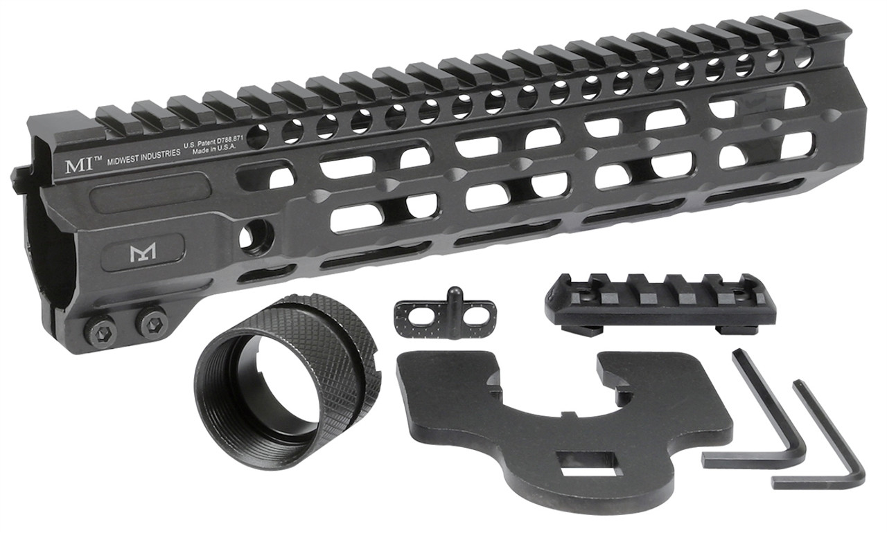 Midwest Industries Combat Rail One Piece Free Float Handguard, M-LOK