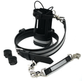 Perfect Fit Reflective Firefighter Radio Holder w/ Beltslide, D-Rings & Black Snaps Bundle