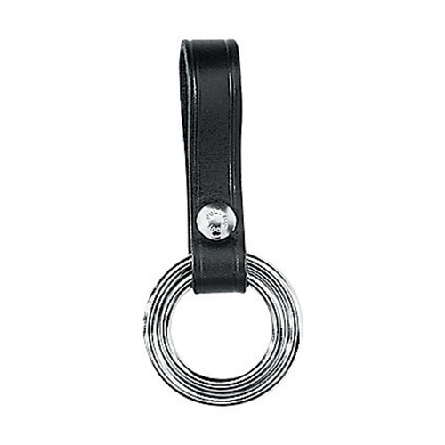 Gould & Goodrich Double Ring Flashlight Holder - Hi-Gloss w/ Nickel Snap