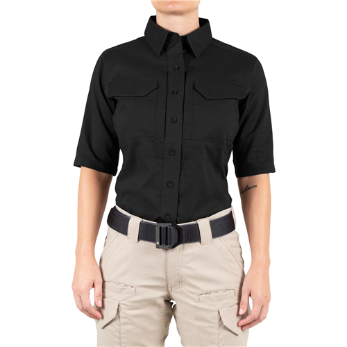 First Tactical W V2 Tactical S/S Shirt - Black