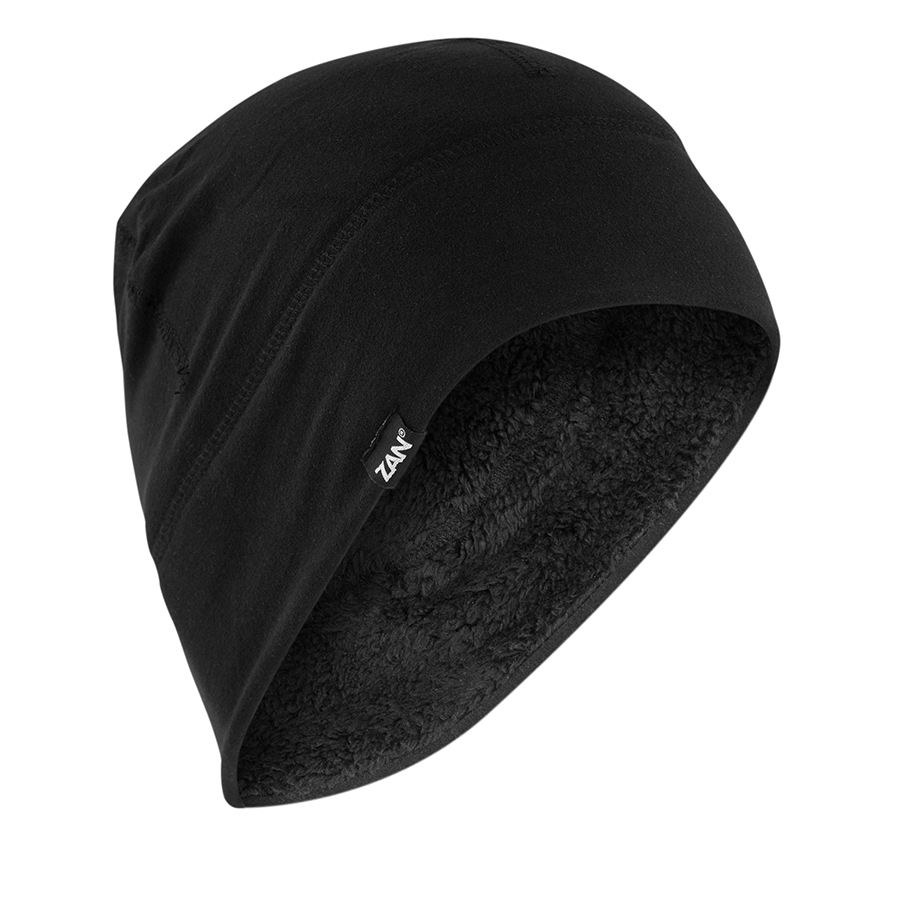 Zan Headgear Helmet Liner SportFlex High Pile Fleece - Black
