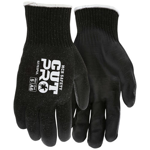 MCR Safety Cut Pro,13g HPPE, Blk shell, Black PU
