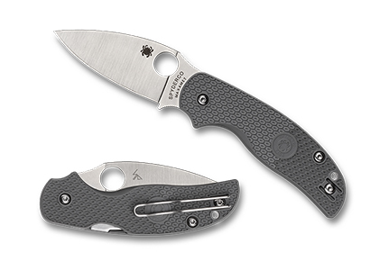 Spyderco Sage Gray Lightweight Maxamet Plainedge