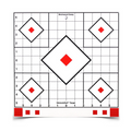Birchwood Casey Stick-A-Bull 12 Inch Adhesive Sight-In Target, 5 Targets - 55 Pasters