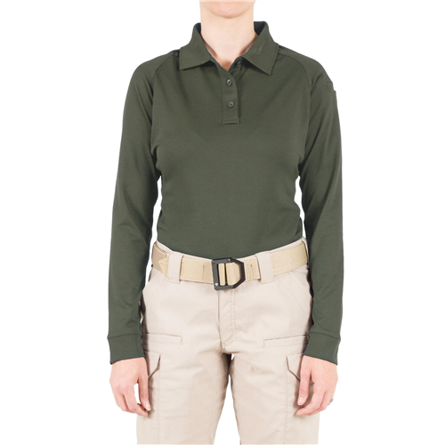 First Tactical W Performance LS Polo - OD Green