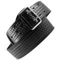 Boston Leather 2.25 American Value Line Sam Browne Belt Basketweave With Gold Buckle Size 32