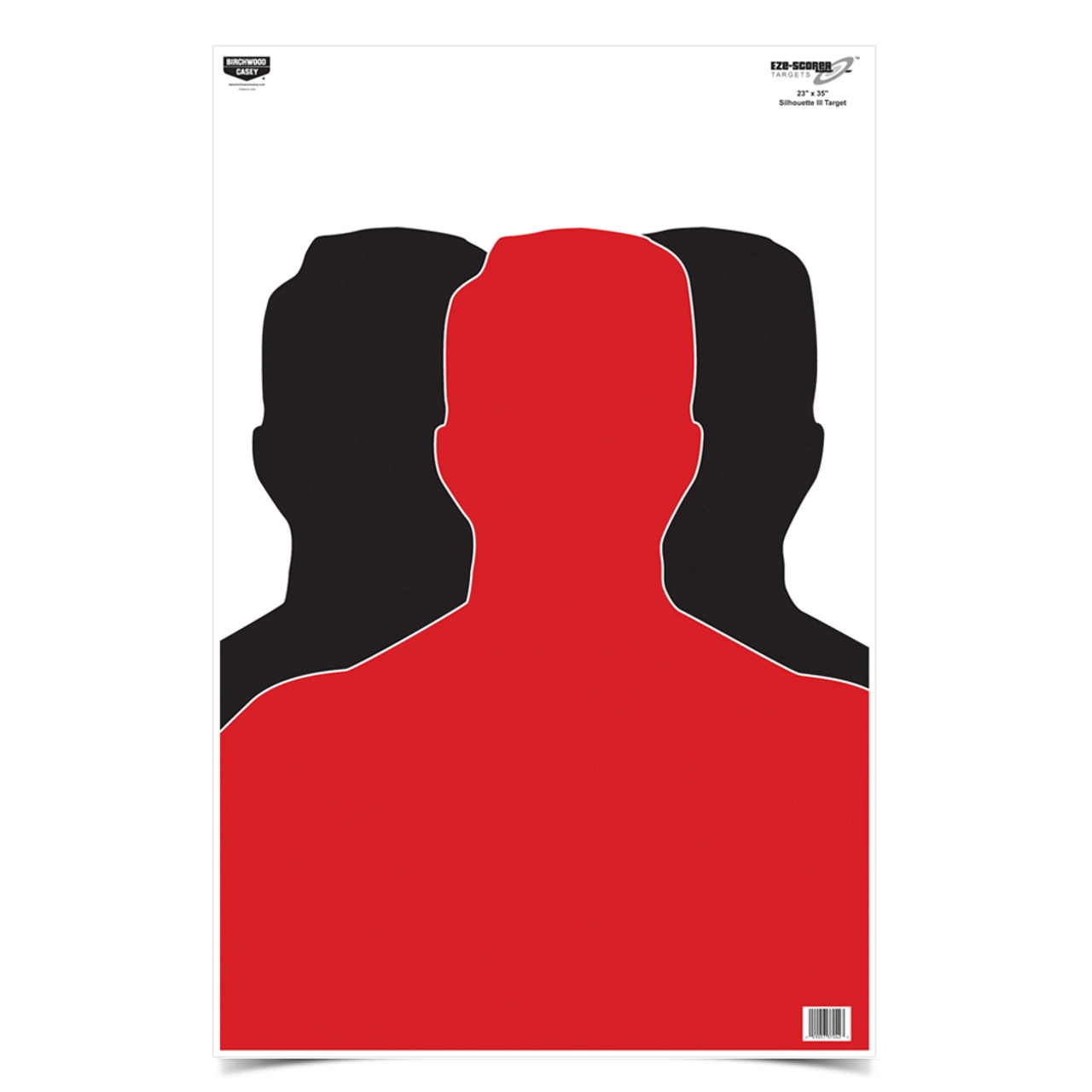Birchwood Casey Eze-Scorer 23 x 35 Silhouette III 100 Targets
