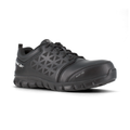 Reebok Sublite Cushion Work Athletic Shoe w/ Alloy Toe - Black Leather
