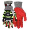 MCR Safety UltraTech CutPro A4, Red Nitrile Padded