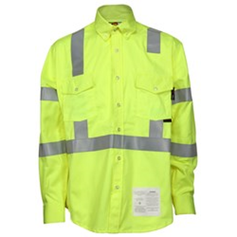 MCR Safety FR Hi-Vis Class 3 Long Sleeve Work Shirt