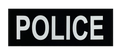 Armor Express BlueRidge Shield 8''x11'' Large Removable ID Placard - POLICE