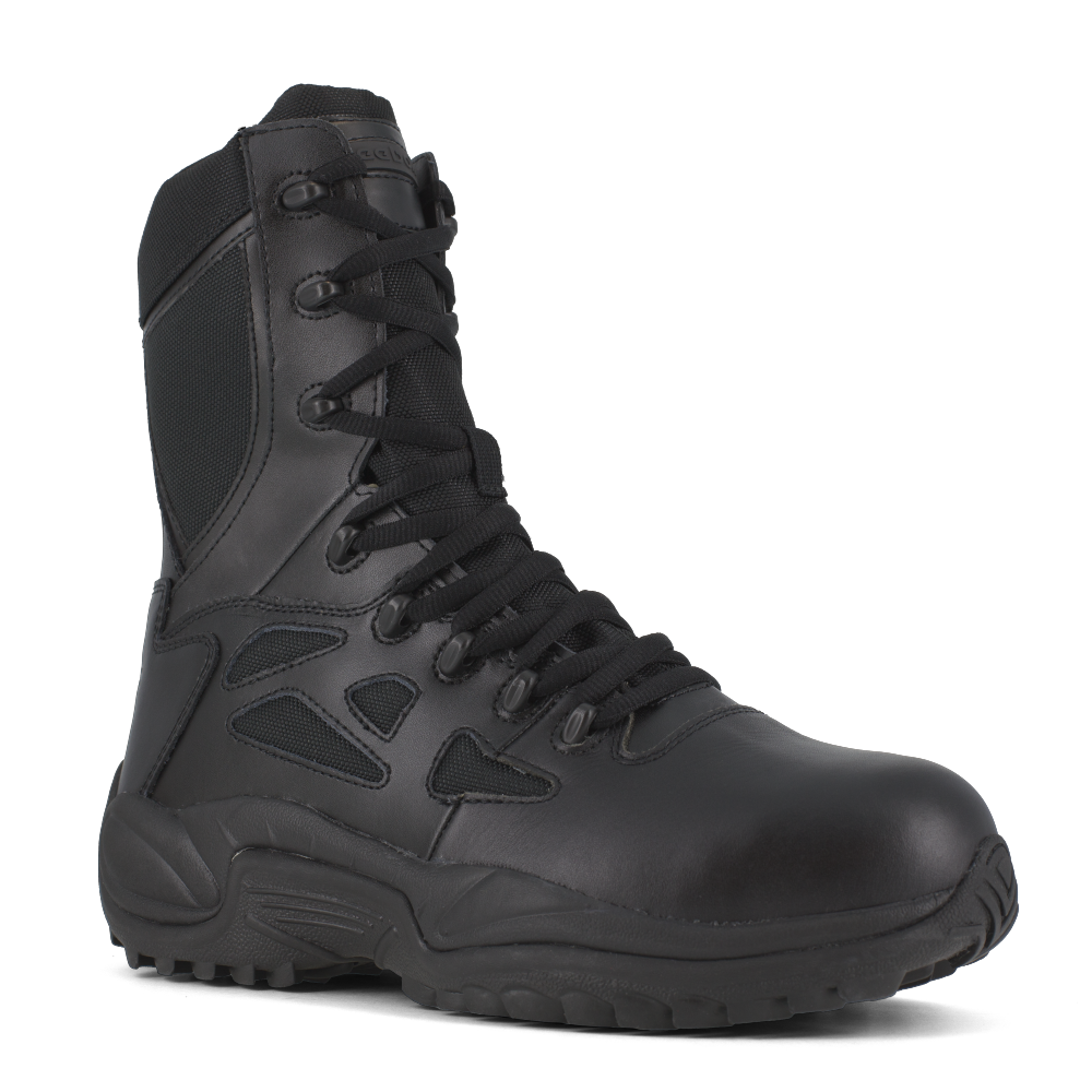 Reebok Rapid Response Women's 8'' Stealth Boot w/ Composite Toe - Black