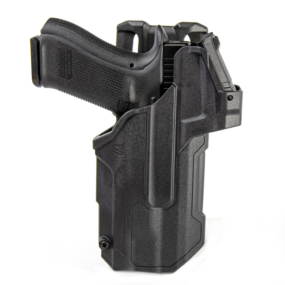 BLACKHAWK! T-Series Black L2D LB Glock 17/19/22/23/31/32/45/47 w/TLR 1/2, Box