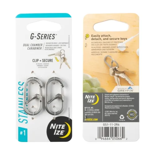Nite-Ize G-Series Dual Chamber Carabiner #1 - 2 Pack