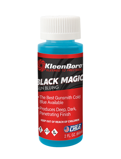 Kleenbore Black Magic Bluing Solution 2oz. Bottle