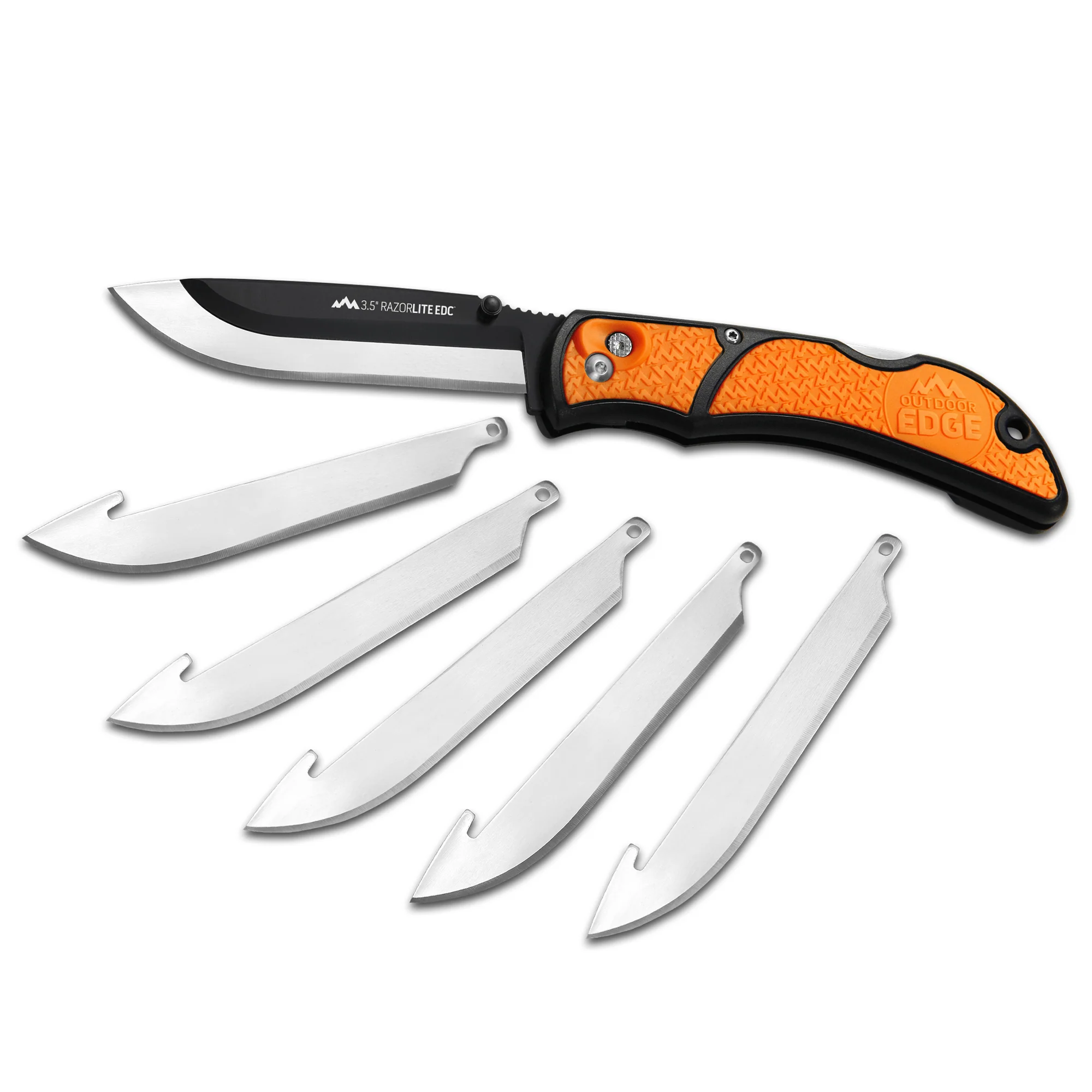 Outdoor Edge 3.5 RAZOR-PRO L (Orange, 6-Blades)