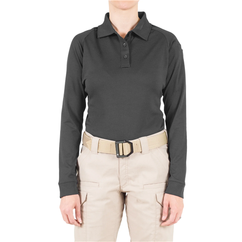 First Tactical W Performance LS Polo - Silver Tan