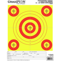 Champion Targets Champion Targets 45562 Shot Keeper 5 Bullseye 100 Yard Pistol/Rifle Targets, Yellow/Red, Small, 12 Pack