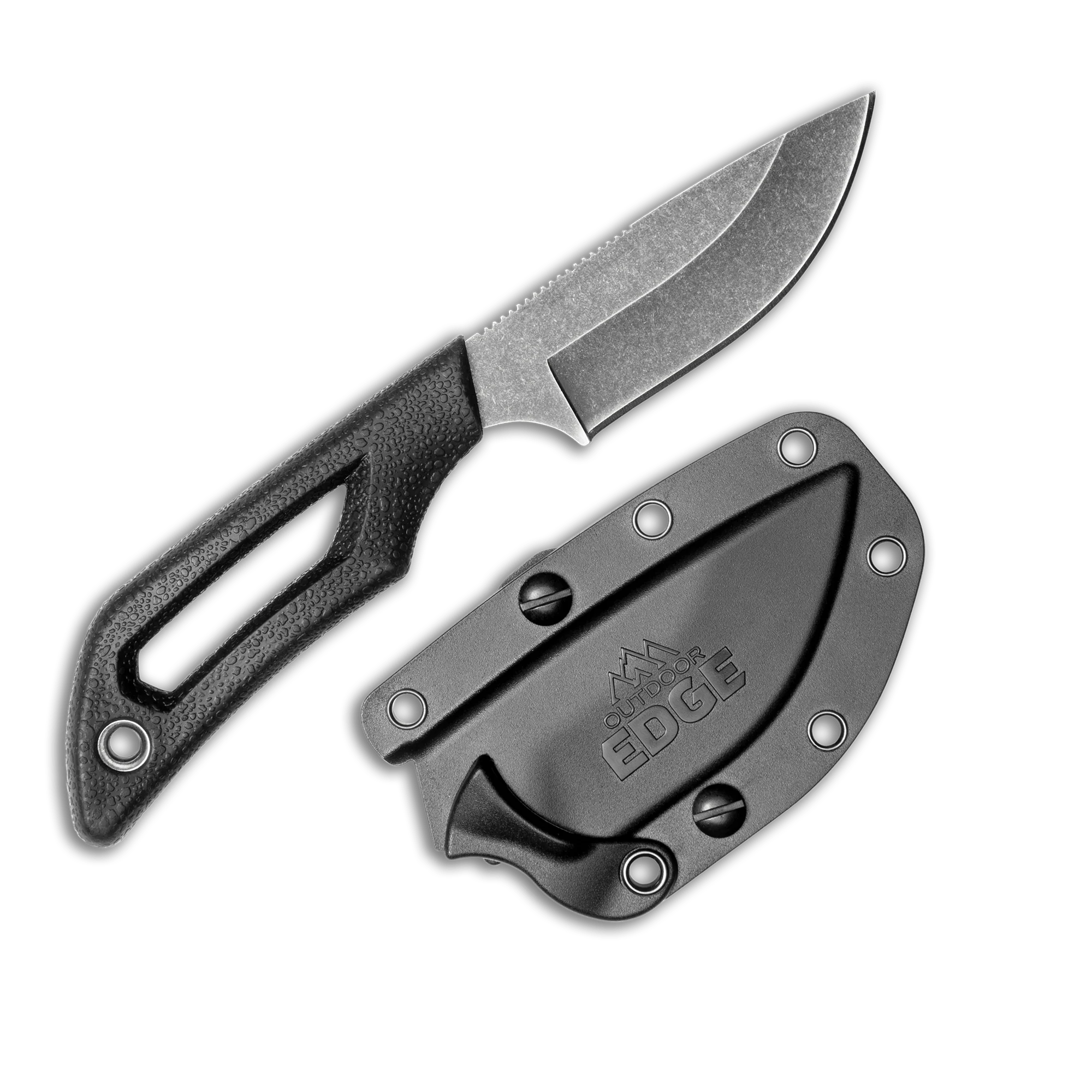 Outdoor Edge PIVOT DROP-POINT (Black, w/Sheath)