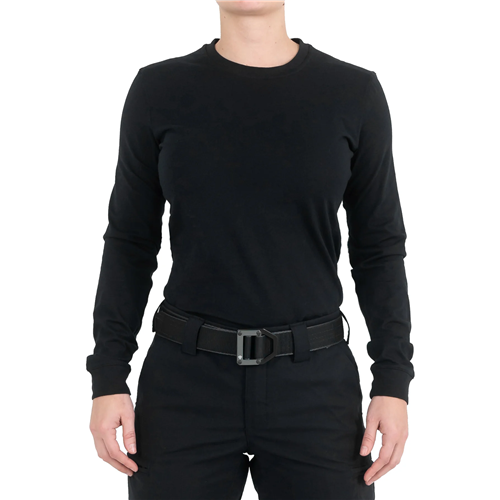 First Tactical W Tactix  Cotton L/S Tee - Black
