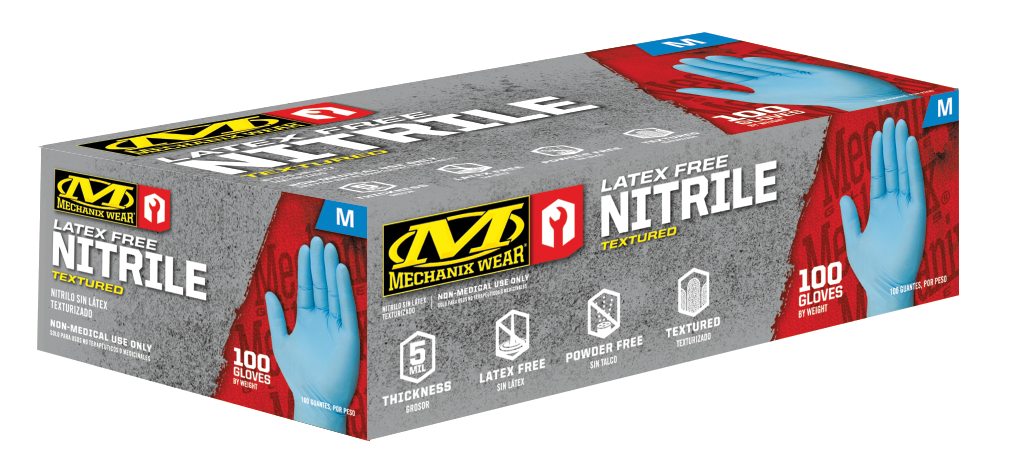 Mechanix Wear 5 Mil Blue Nitrile Gloves - 100 Pack