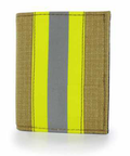 Perfect Fit Firefighter Gold Matrix Recessed Badge Wallet - 3.50''x4.50''