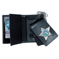 Perfect Fit 4-in-1 Dress Leather Badge & Double ID Case w/ Chain - 3.50''x5.50''