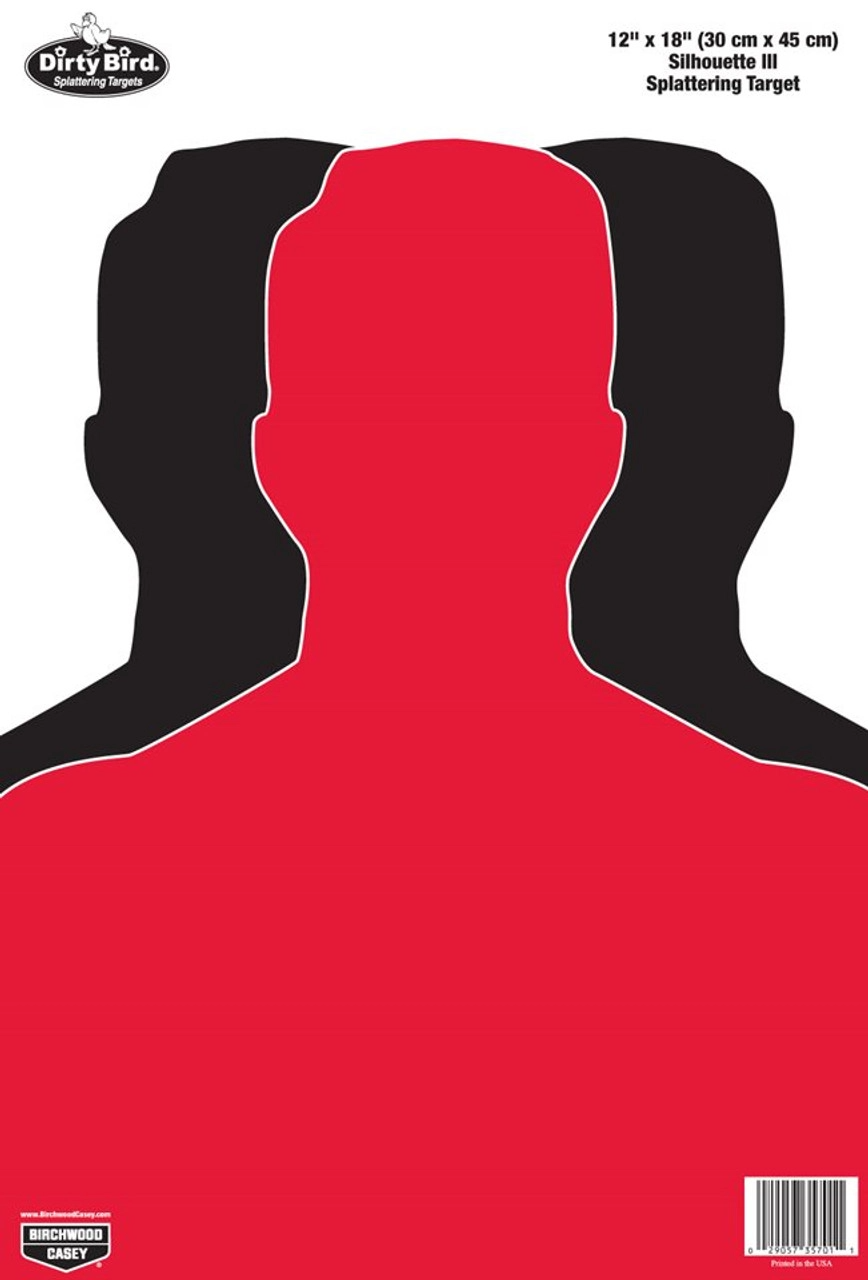 Birchwood Casey Dirty Bird 12 x 18 Silhouette III Target