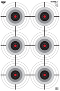 Birchwood Casey Eze-Scorer 23 x 35 Multiple Bull's-Eye Target