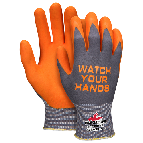 MCR Safety 15ga Gray Nylon/Orange NF WYH Logo