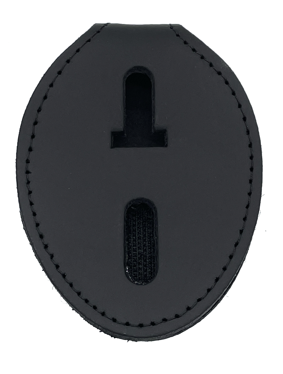 Perfect Fit Universal Oval Badge Clip w/ Pocket & Chain