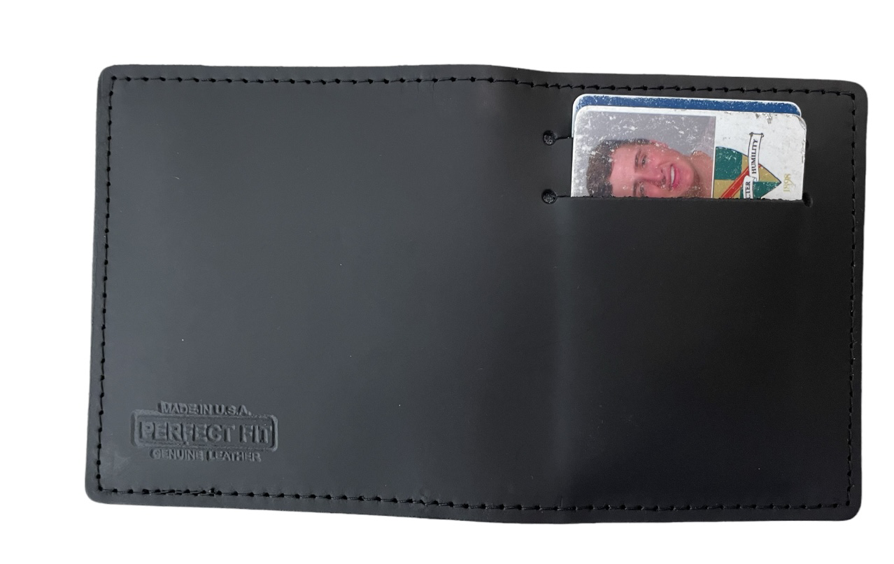 Perfect Fit Duty Leather Badge & ID Case w/ Two Outside CC Slots