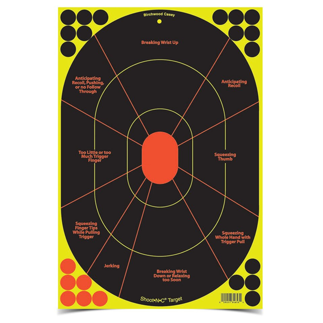 Birchwood Casey Shoot-N-C 12 x 18 Inch Handgun Trainer Target