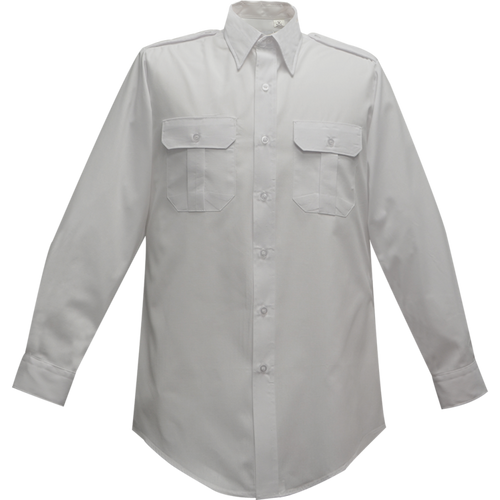 Flying Cross Duro Poplin Long Sleeve Shirt - White