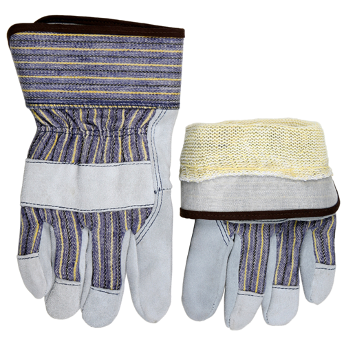 MCR Safety Prem Shldr Lthr Plm Kevlar Lined PE Cuff