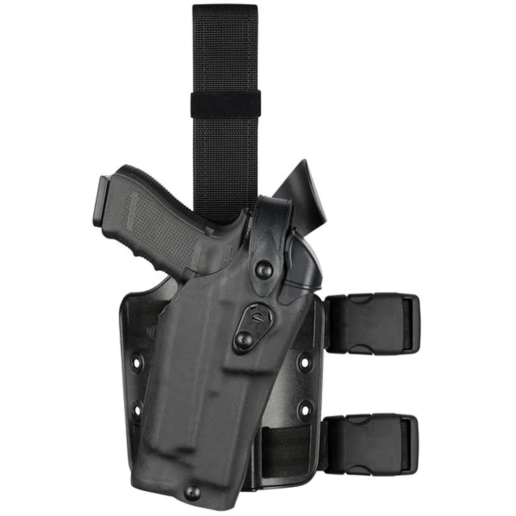 Safariland Model 6304RDS ALS/SLS Drop-Rig Tactical Holster for Glock 19 MOS w/ Streamlight TLR-8