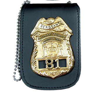 Perfect Fit Universal Badge & ID Holder w/ Chain - 2.50''x3.25''