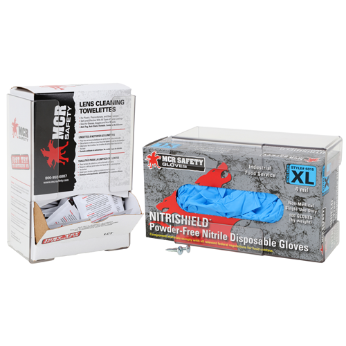 MCR Safety Disposable Glove/Towelette dispens 1slot