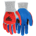 MCR Safety UltraTech Stitched, Blue Latex