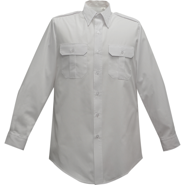 Flying Cross Duro Poplin Long Sleeve Shirt - White