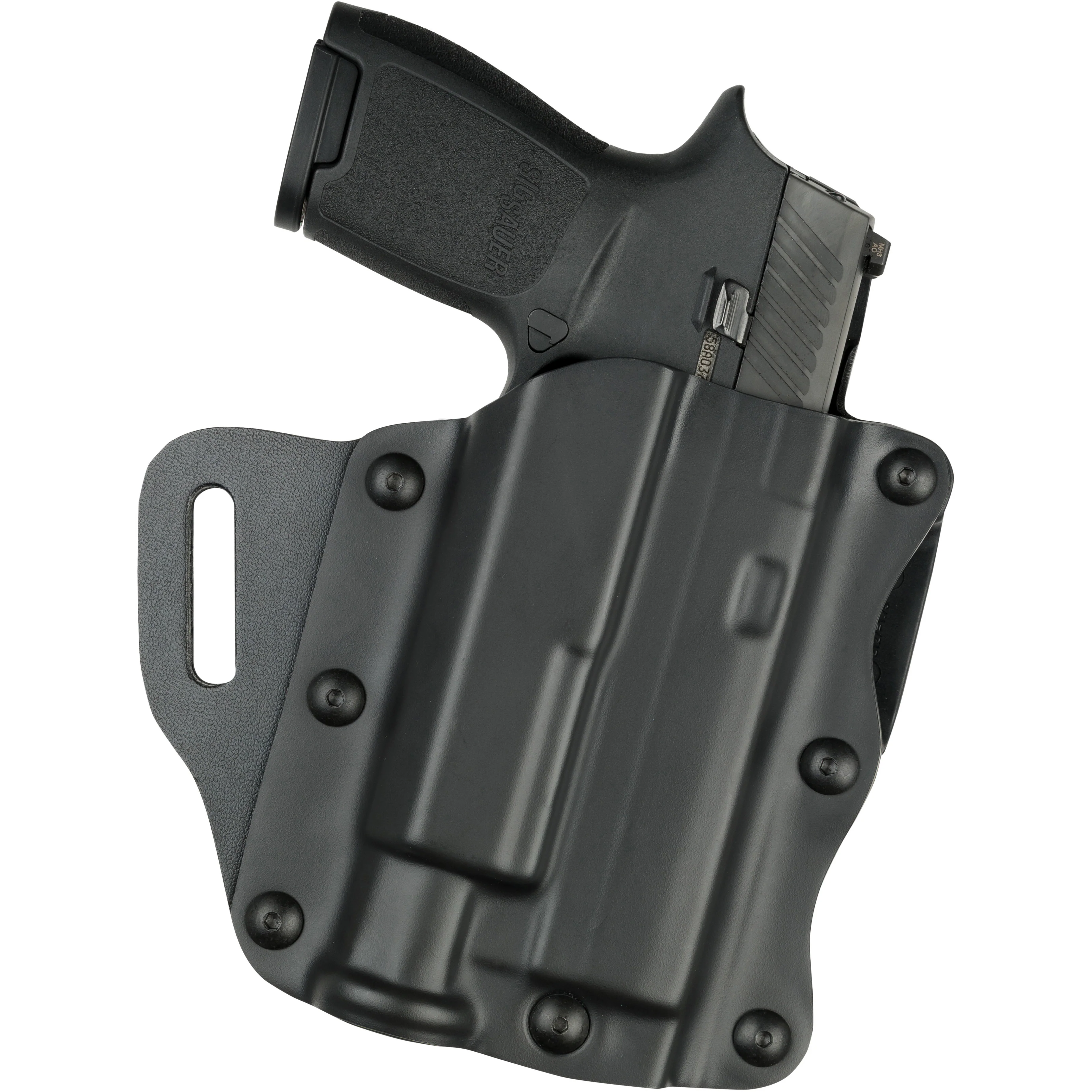 Safariland Model 557 Open-Top Belt Slide Concealment Holster for H&K VP9 w/ Light