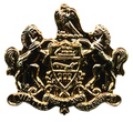 Hero's Pride Pennsylvania Crest Collar - 3/4'' Wide