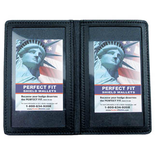 Perfect Fit Duty Leather Double ID Case - 3.50''x5.50''