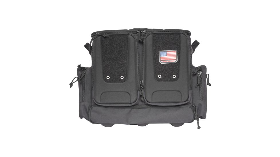 GPS Tactical Rolling Range Bag - Holds 10 Handguns
