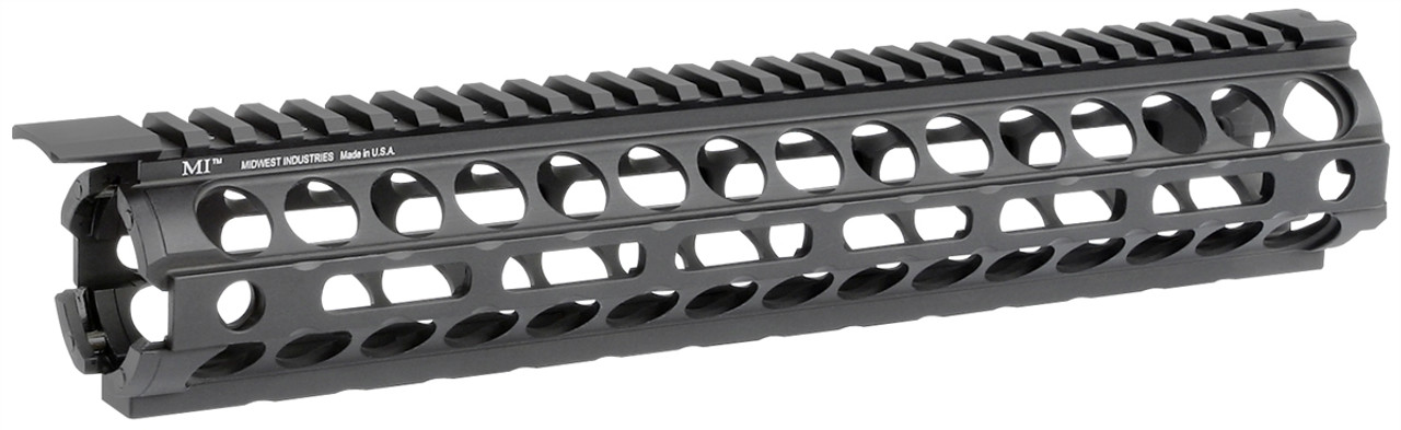 Midwest Industries AR-15/M16 Two Piece Drop-In Rifle Length Handguard, M-LOK