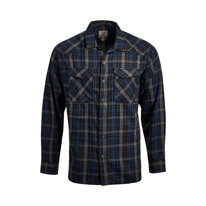 Vertx Canyon Valley Flannel Shirt - River Shade Plaid